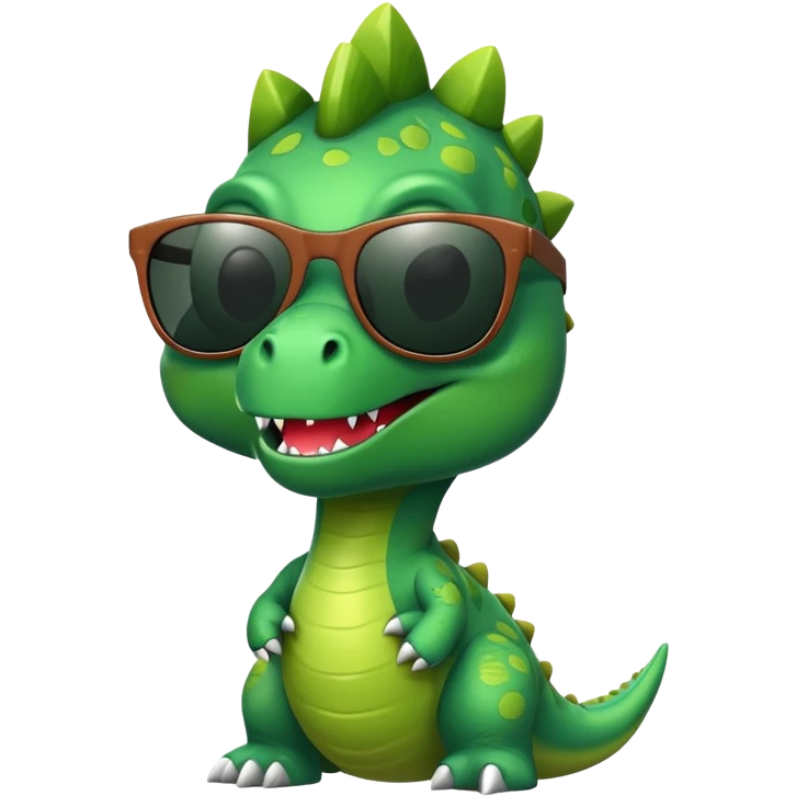 dinosaur with sunglasses emoji