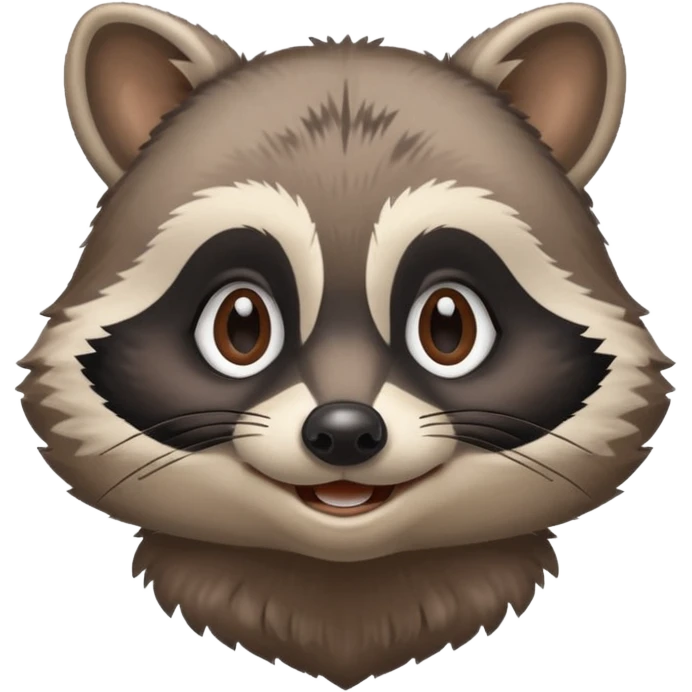 smiling raccoon emoji