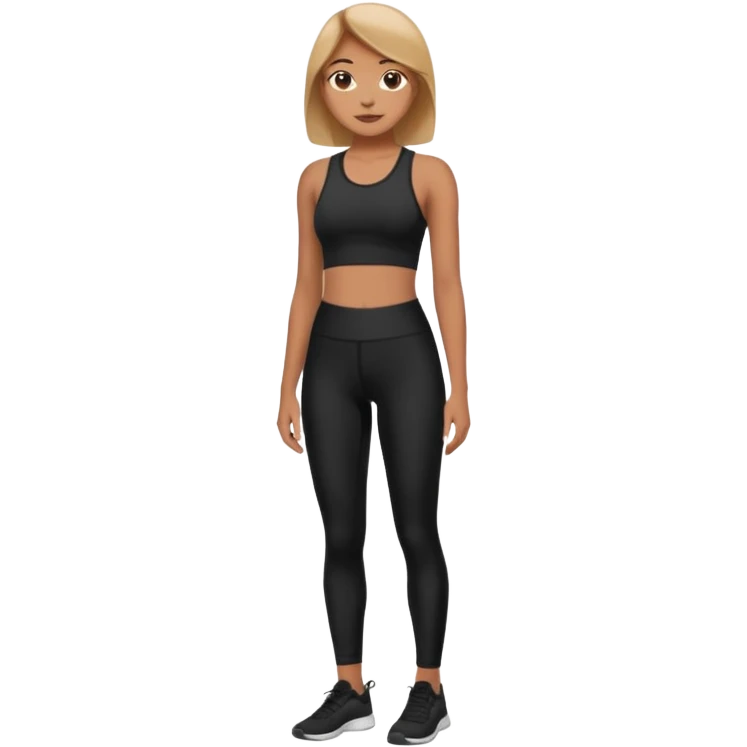 legging noir forme ronde  emoji