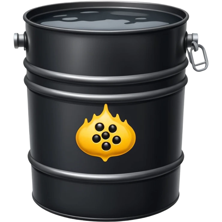 oil sludge in barrel  emoji