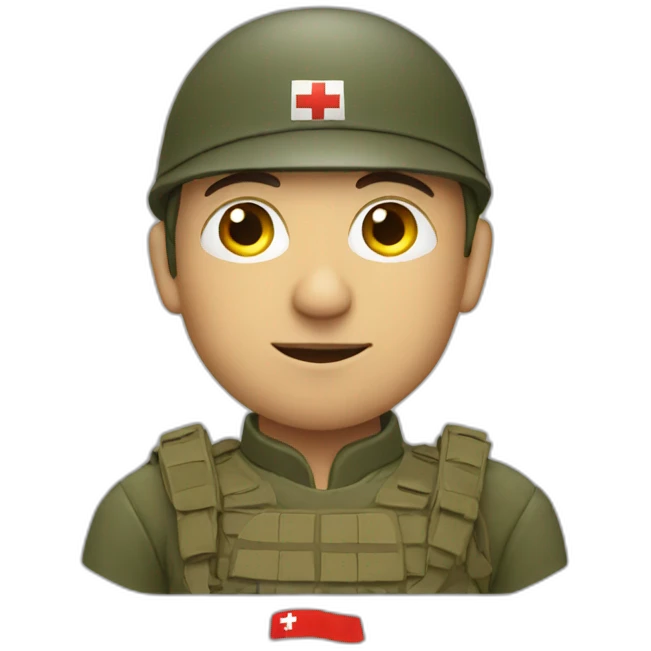 Swiss soldier emoji