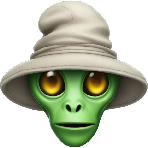 alien with a hat on emoji