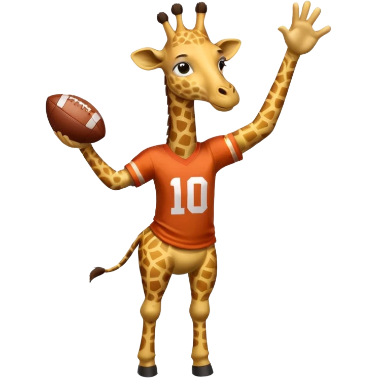 football player giraffe emoji