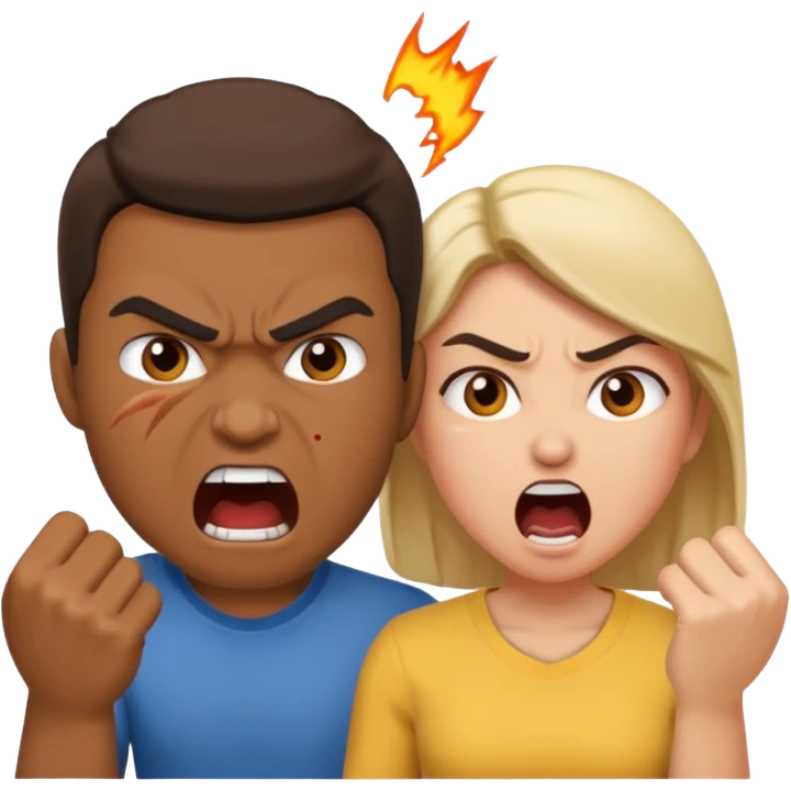 couple fight emoji