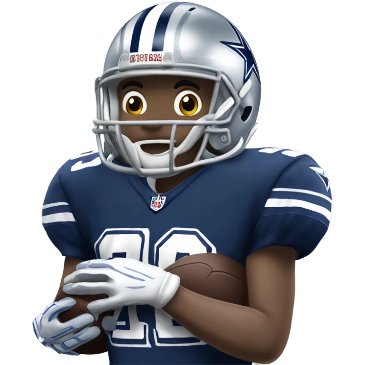 Dallas Cowboys football player emoji