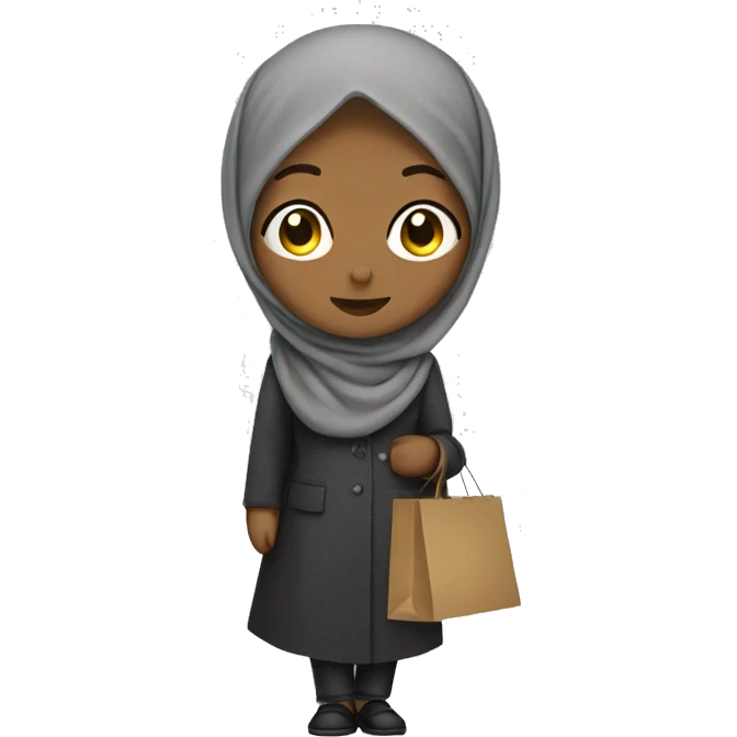 Hijab shopping emoji