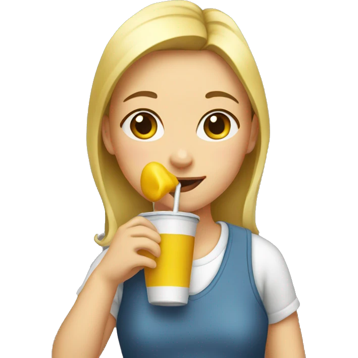 Girl sip emoji
