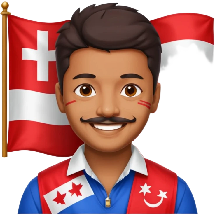 vijay thalapathy  le drapeau TVK emoji