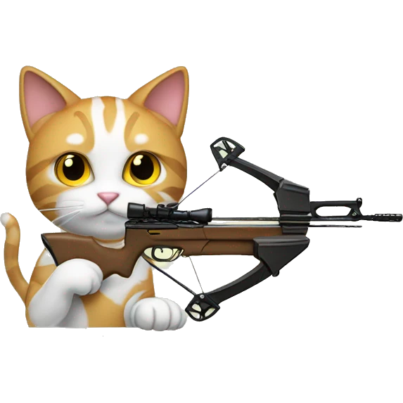 Cat with a crossbow emoji