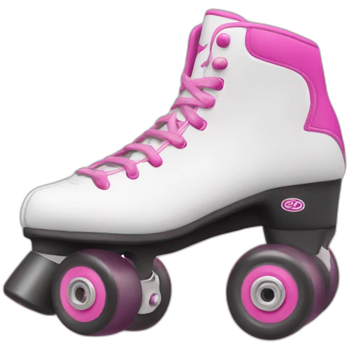 White-and-pink-quad-roller-skate emoji