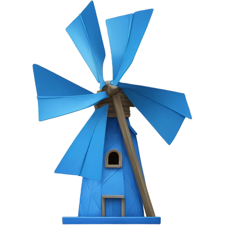 Blue windmill emoji