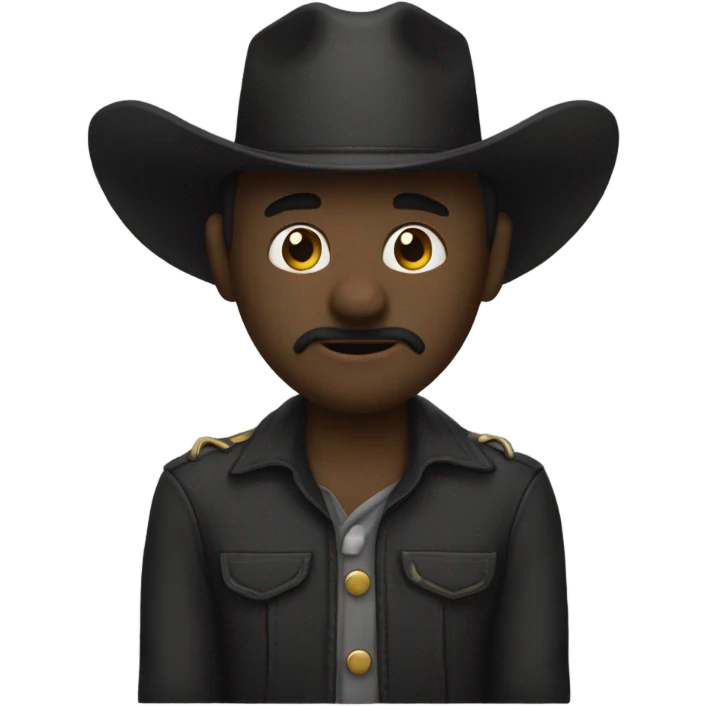 Black western text of the word “Vengeful” emoji