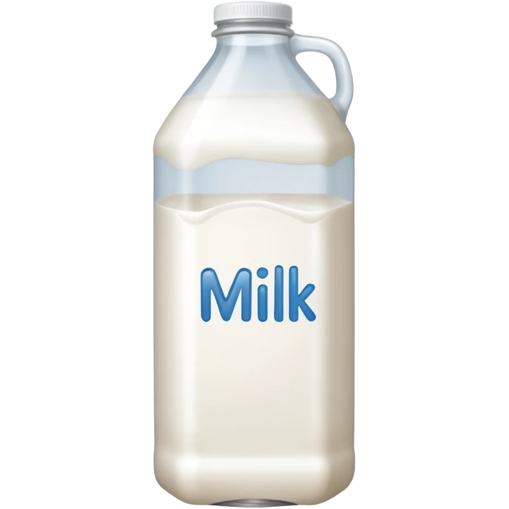 Gallon of milk that has milk written on it emoji