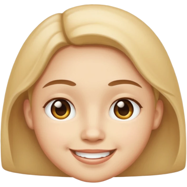 Round face and crossed eyes and smile emoji