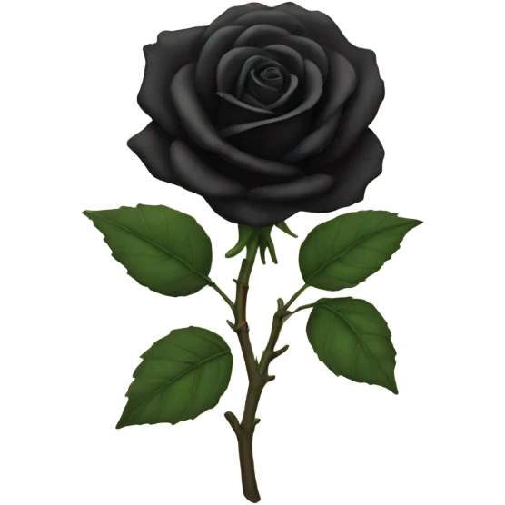 Black rose emoji