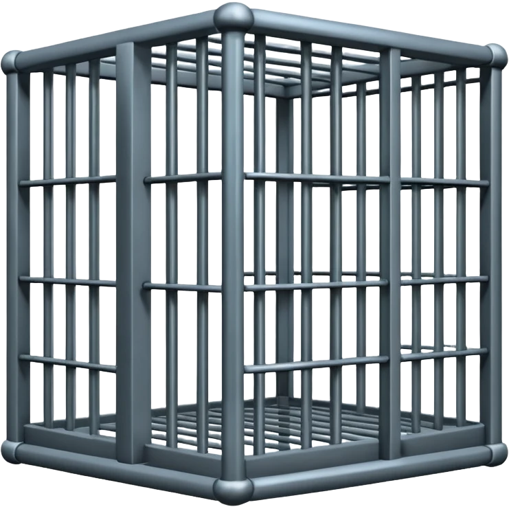 A jail cell emoji
