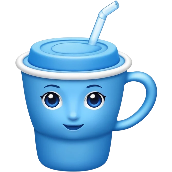 Blue diva cup emoji