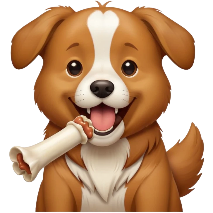 dog singing and eating  emoji