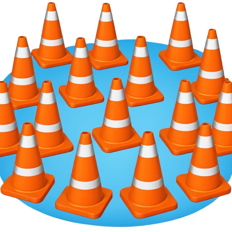 road cones emoji