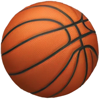 Basketball going through net emoji