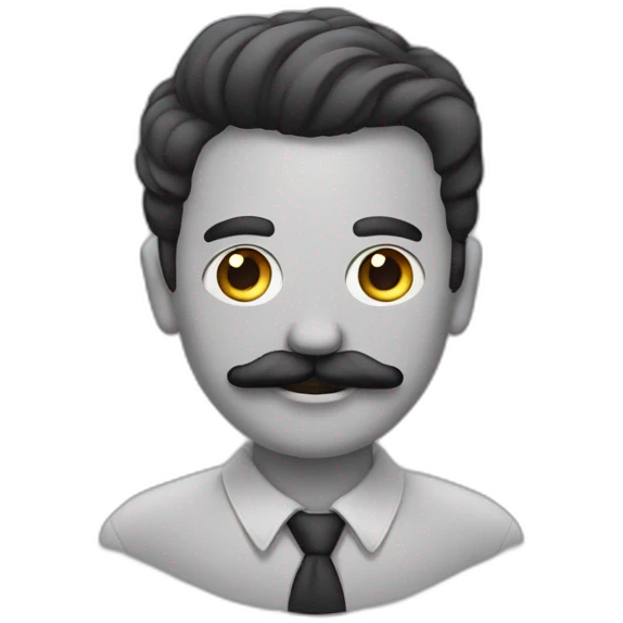 Homem bigode halteres emoji