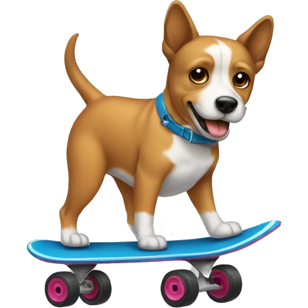 Perro en patinete emoji