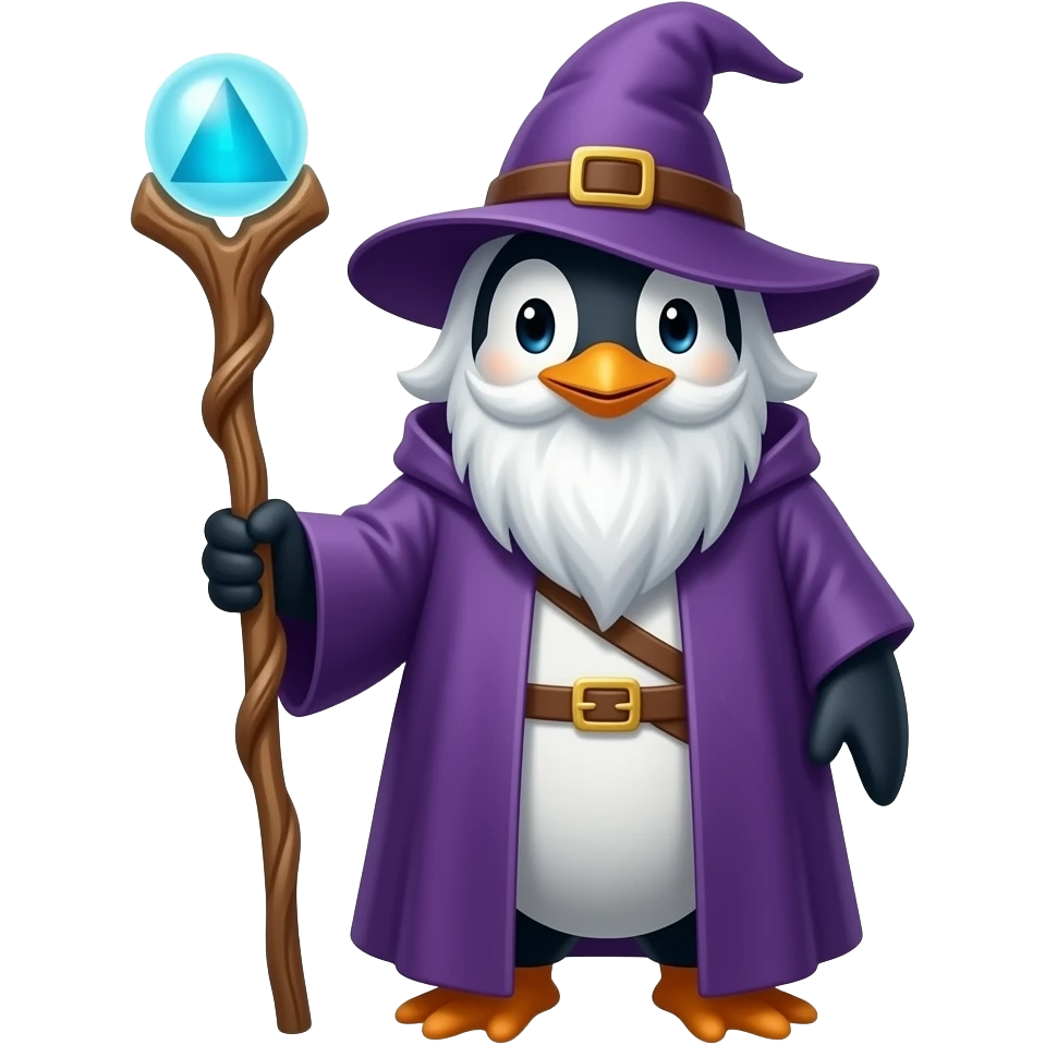 Penguin Wizard emoji