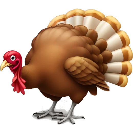 Turkey eating turkey  emoji