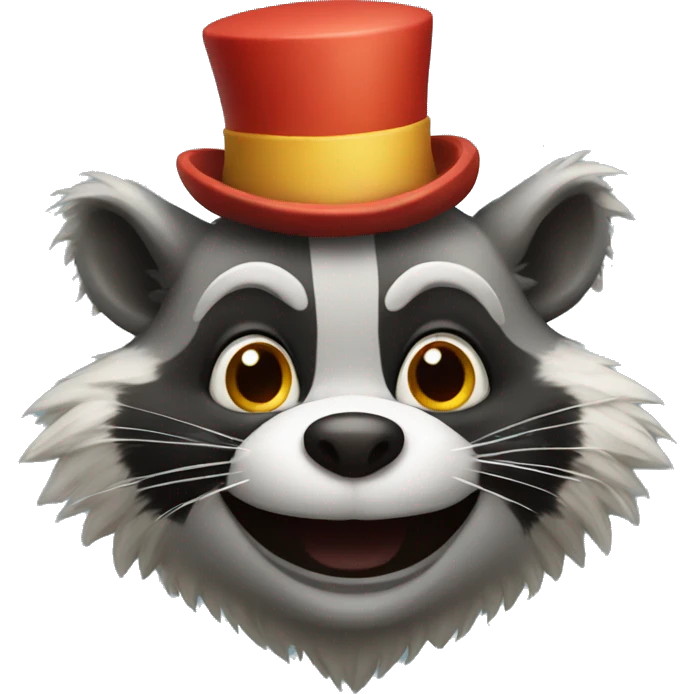 Clown raccon  emoji