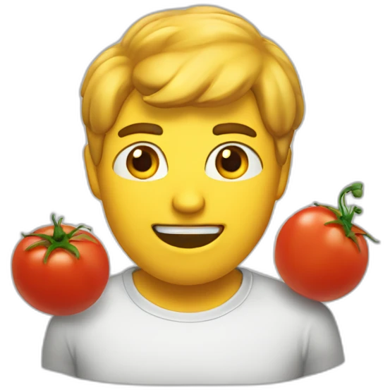 CHAT tête de tomate emoji