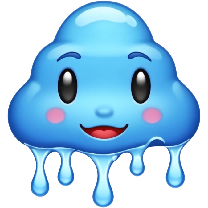 spell out the word "wavy" in a blue graffiti font emoji