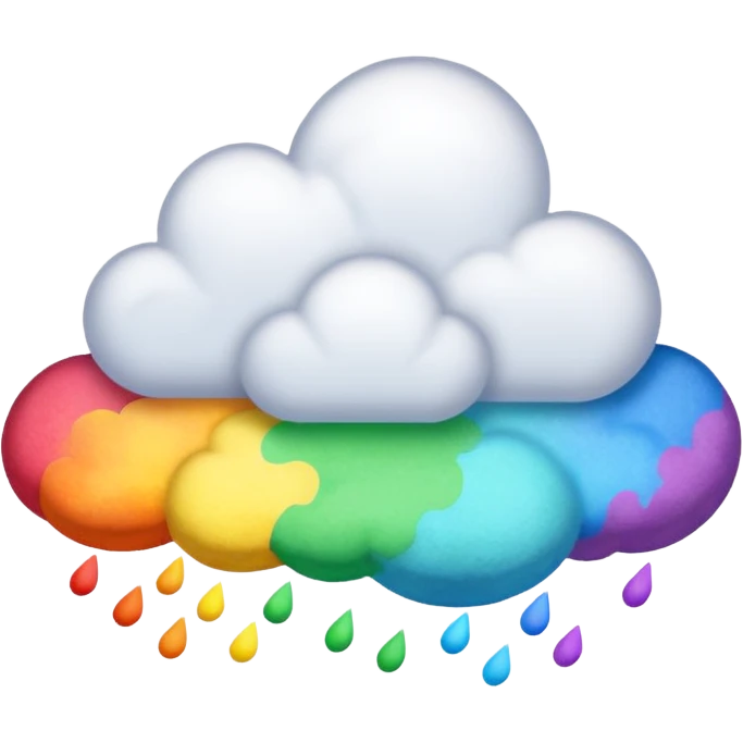 Rainbow powder explosion  emoji