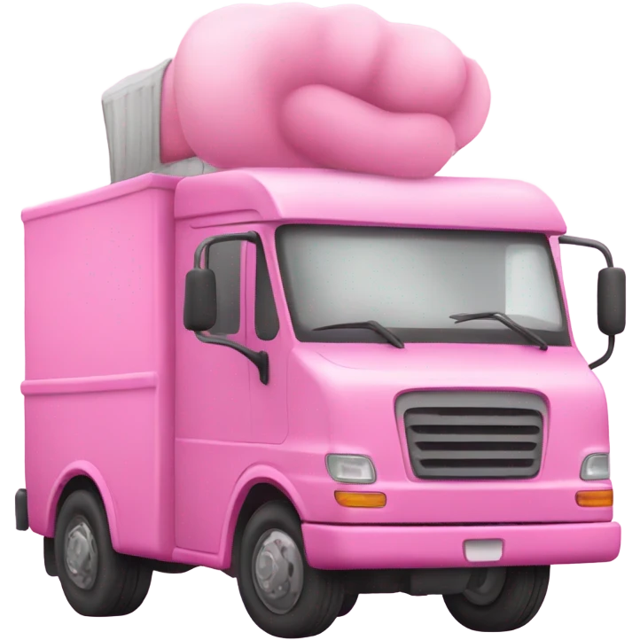 Pink truck emoji
