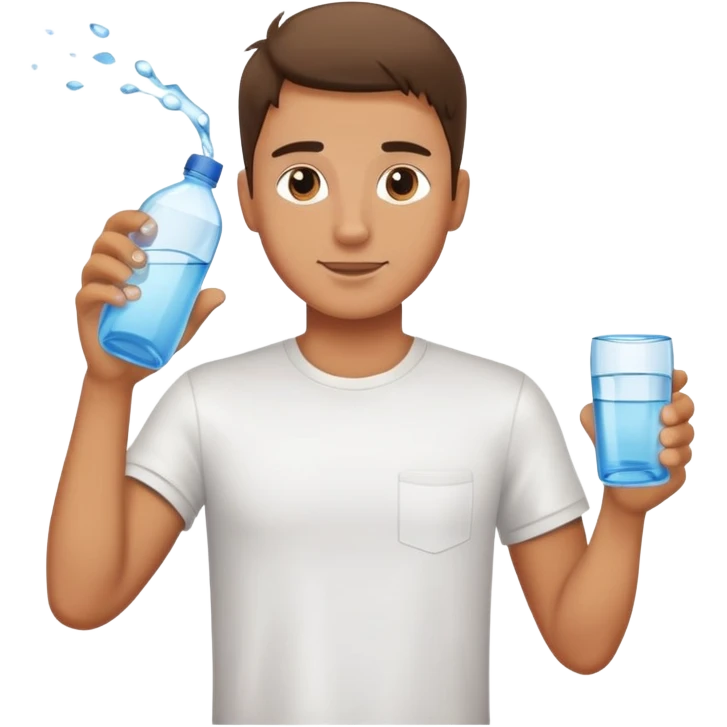 guy giving water emoji