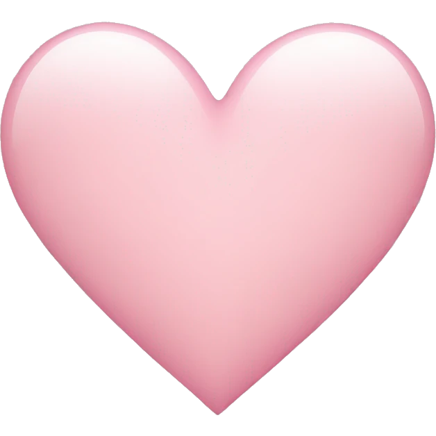 Light pink heart emoji