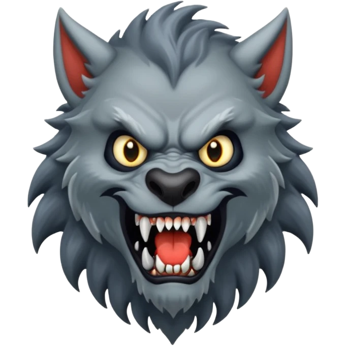 Werewolf mixed with a monster  full body tall and creepy  emoji