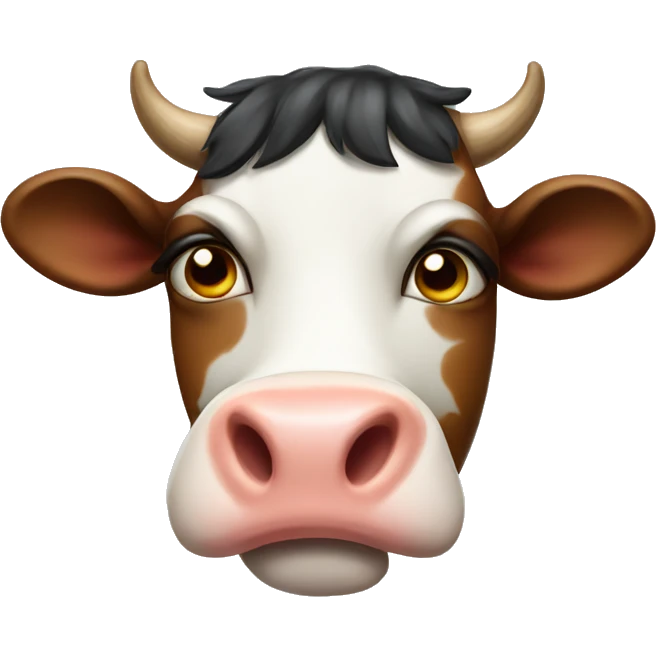 Sad cow emoji