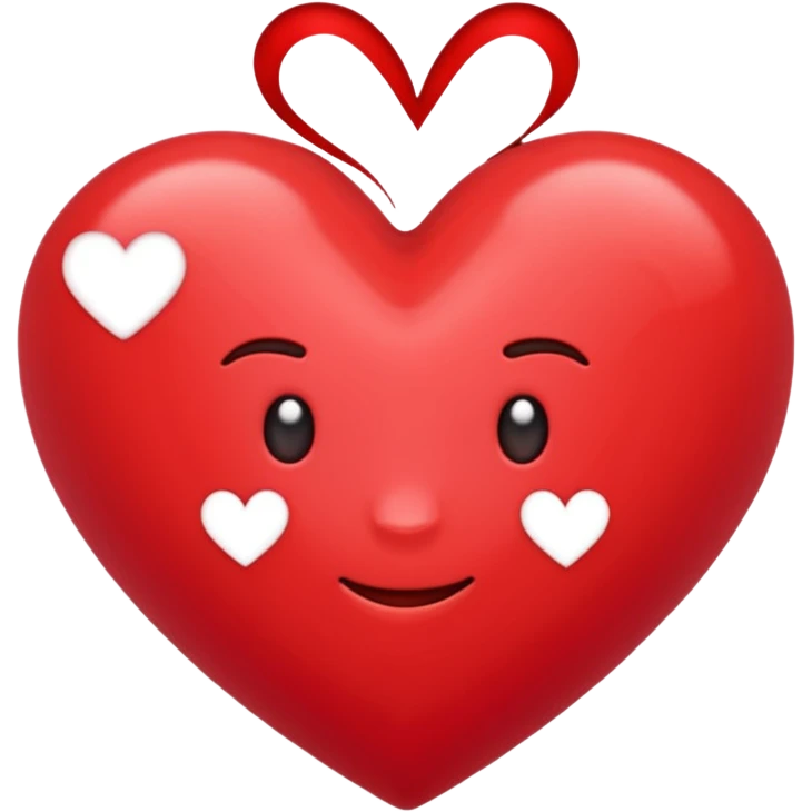 creame un emoji de un corazon rojo CON LA LETRA F EN EL CENTRO DE COLOR LILA emoji