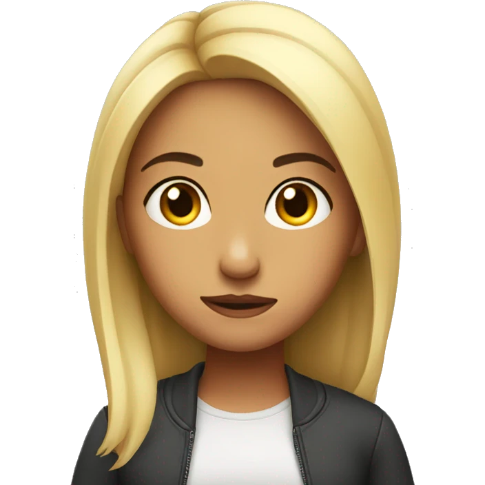Side eye girl emoji
