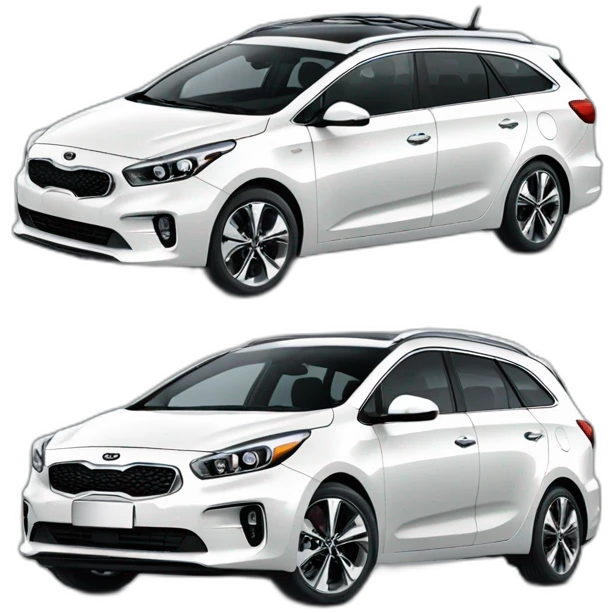 White kia ceed tourer emoji