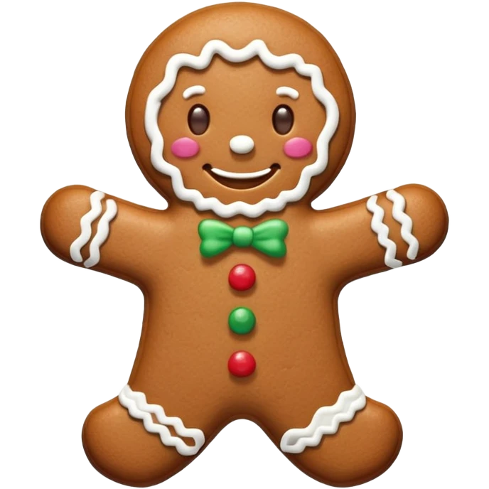 Cute gingerbread man  emoji