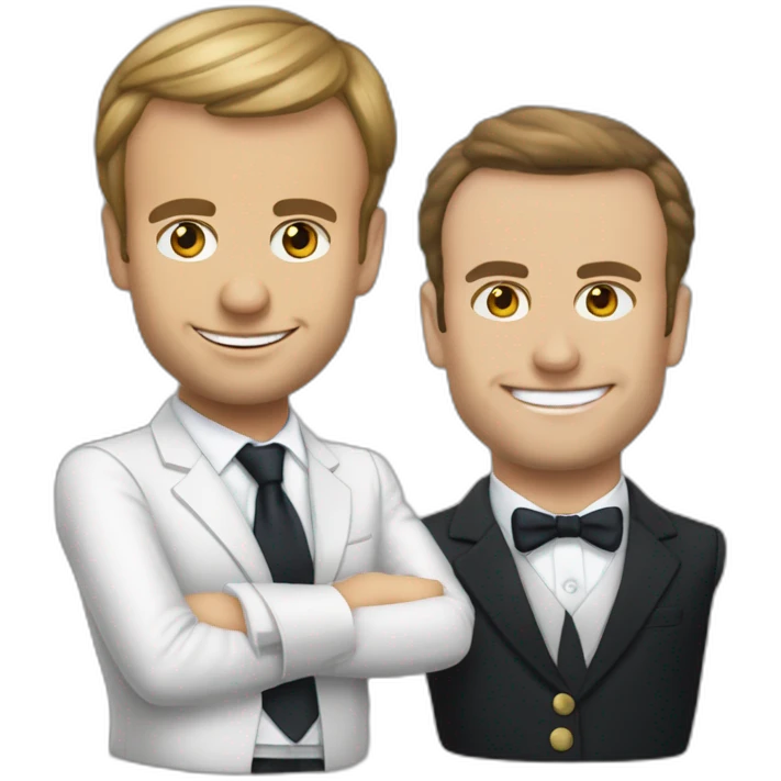 Emannuel macron qui joue a des jeu video emoji