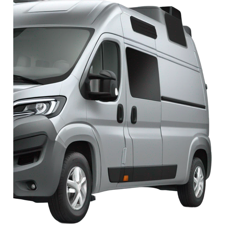 Silberfarbener Peugeot Boxer L3H2 Campervan mit Fenster  emoji