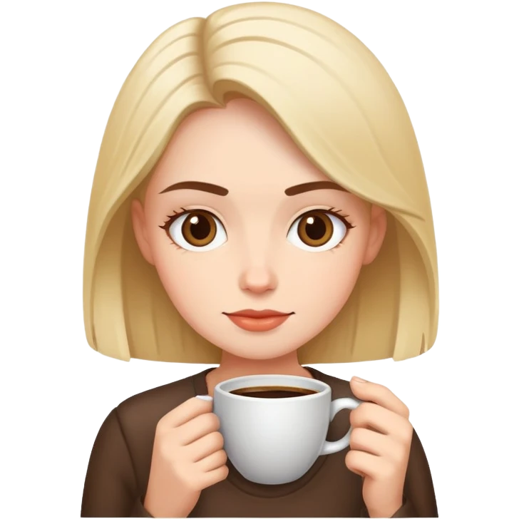 Me drinking coffee emoji