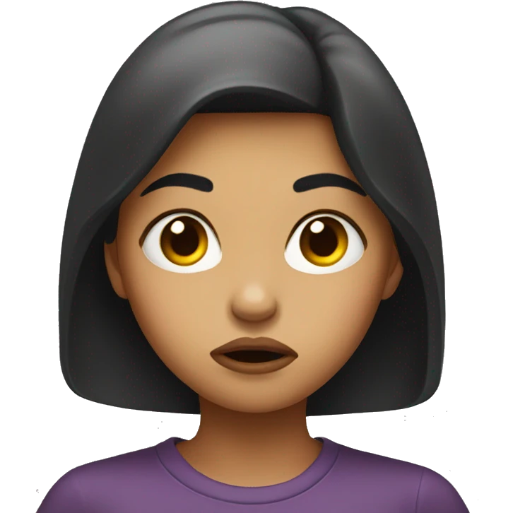 girl pouting emoji