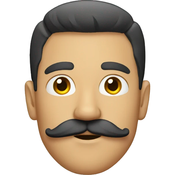 guy with a mustache emoji