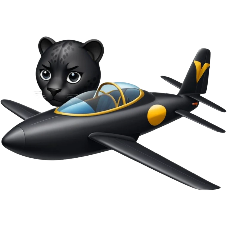 panther driving glider emoji