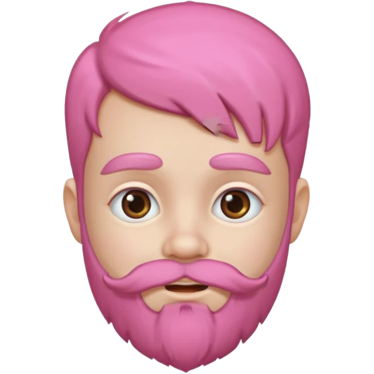 a child with pink beard emoji