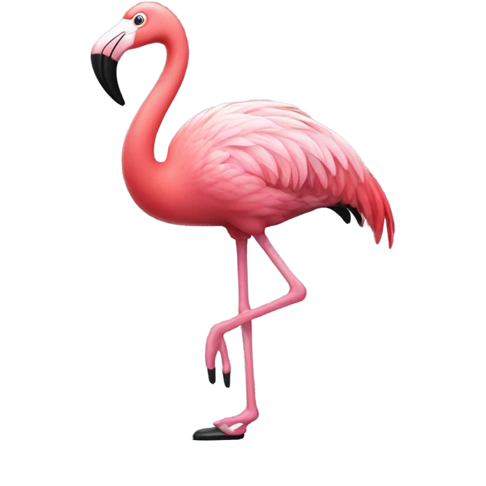 tap dancing flamingo  emoji