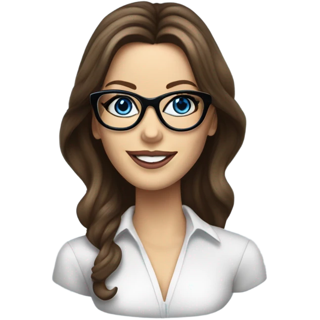 Kate Beckinsale, glasses, blue eyes happy elegant mannequin  emoji